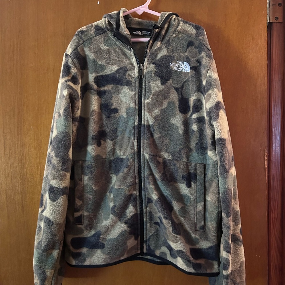 The North Face Green and Black Fleece Jacket